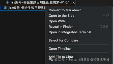 Context Menu Action